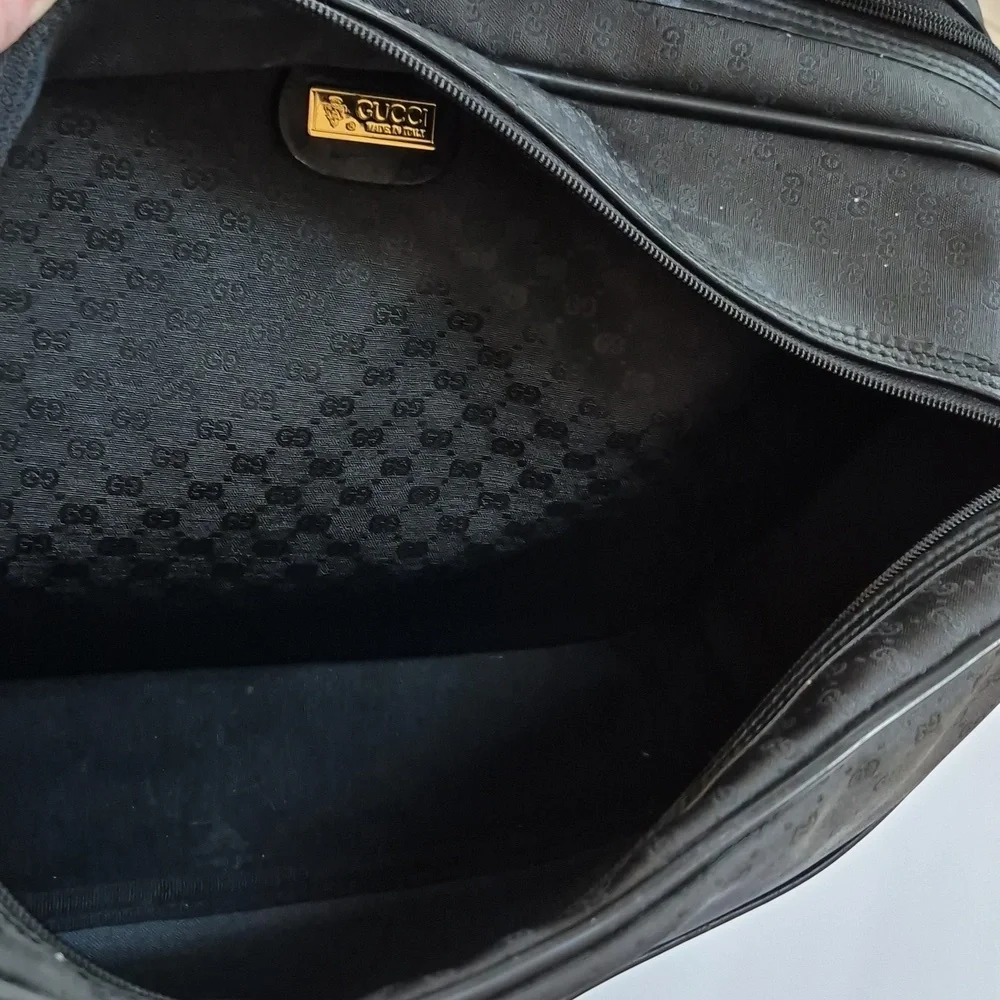Vintage Gucci Business Bag Crossbody Micro GG Unisex